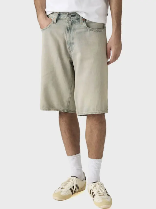 478 Baggy Shorts Light Indigo - Worn In ALTERNATIVE ROCK SHORTS - 34