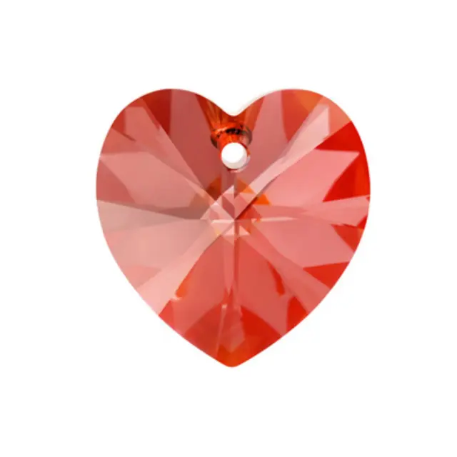 Swarovski 6228 XILION Heart Pendant 18x17.5mm Crystal Red Magma - 1τεμ
