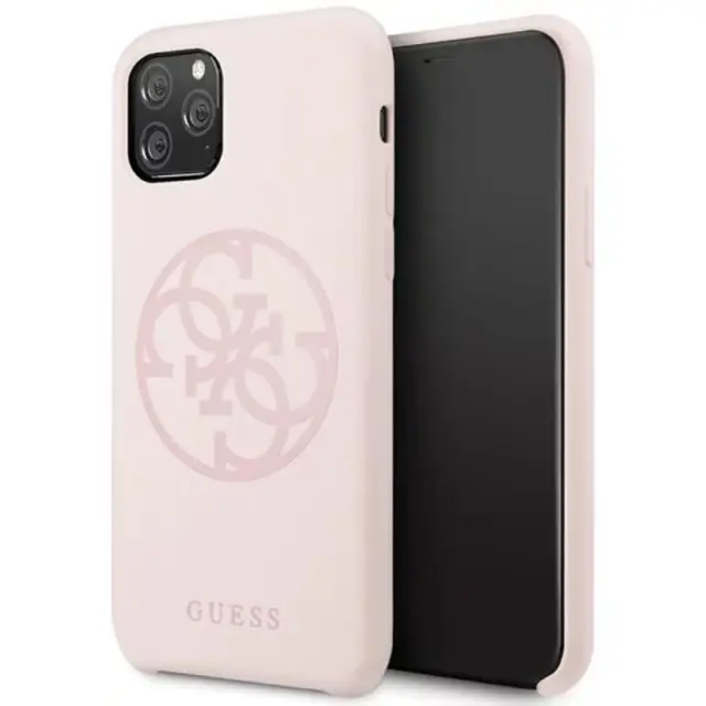 Guess 4G Tone on Tone Back Cover Ροζ (iPhone 11 Pro Max)