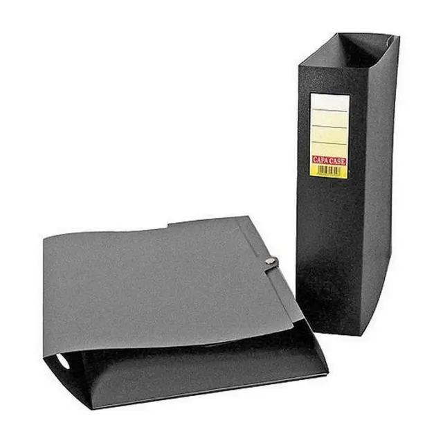 Κουτί με Κουμπί PP 8x33x26cm Γκρι