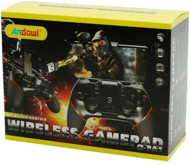 Andowl Q-PA1 Ασύρματο Gamepad για Android / PC / iOS Μαύρο 29733514