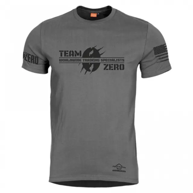 Pentagon Ageron "Zero Edition" T-Shirt-Μπλουζάκι Μακό για Τακτική- Καθημερινή Χρήση - 08WG-Wolf Grey-Γκρί Ανοιχτό