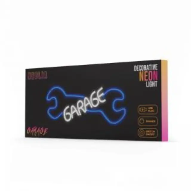 Neon Plexi Neolia NNE22 GARAGE (USB, On/Off & Dimmer) Μπλε - Λευκό N64436 3