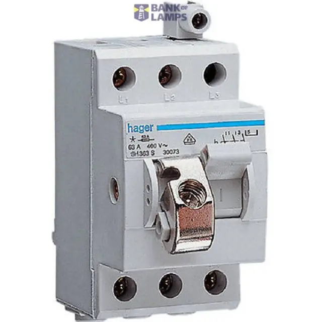 Lockable compact switch 3P 63A 2.5M