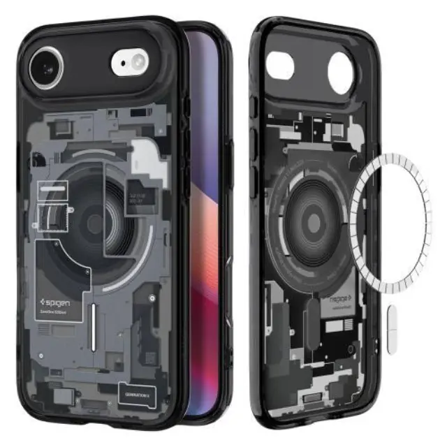 Θήκη TPU & PC Spigen Apple iPhone Air MagSafe Ultra Hybrid Zero One Μαύρο N69264