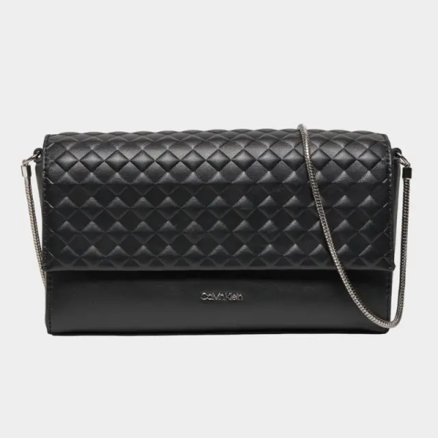 Calvin Klein - Γυναικεία Τσάντα Ώμου Ck Quilt Mini Crossbody K60K611990-BEH Μαύρο