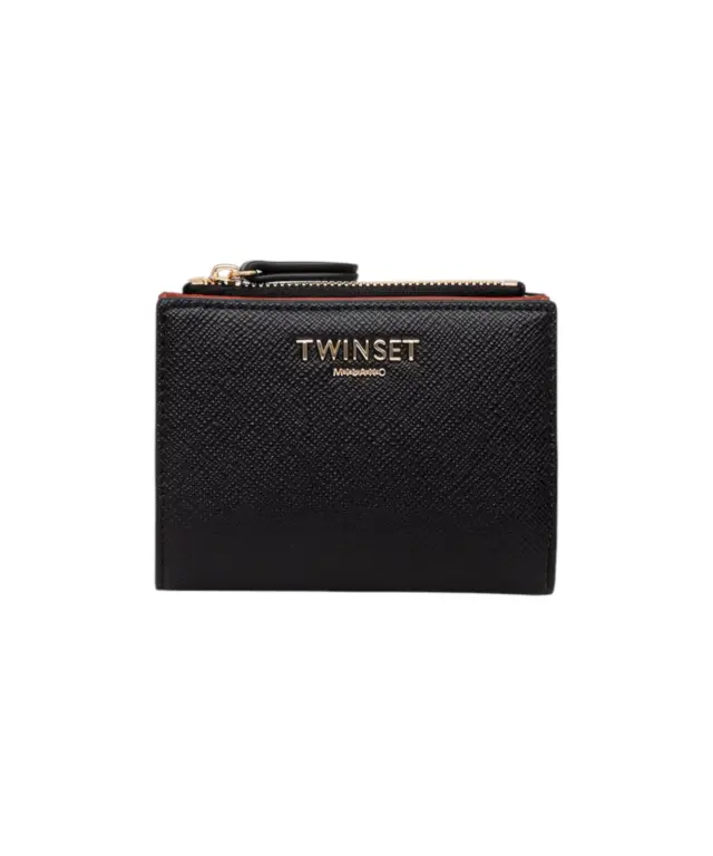 Twinset - Γυναικείο Πορτοφόλι Saffiano Leather 262TH7052-13808 Μαύρο