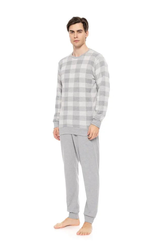 W-M723 - Type - PYJAMA JACQUARD GREY PLAID 2