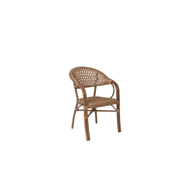 Πολυθρόνα VEGERA Φυσικό Rattan/Αλουμίνιο/Wicker