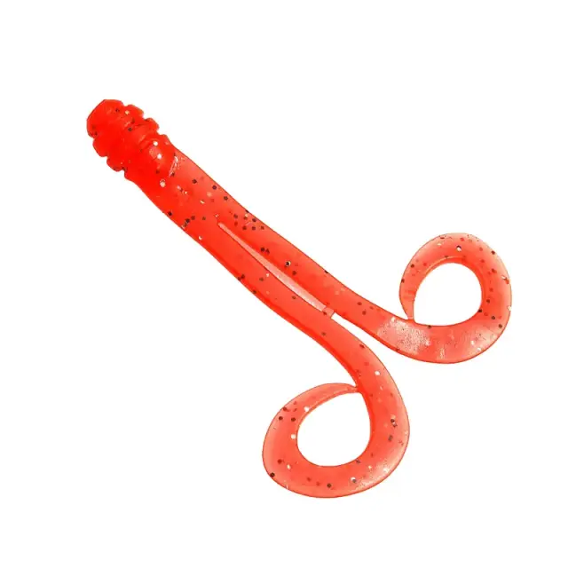 Χταποδάκι Tai Rubber Namida Double Curly Medium #TWC03 Orange Black
