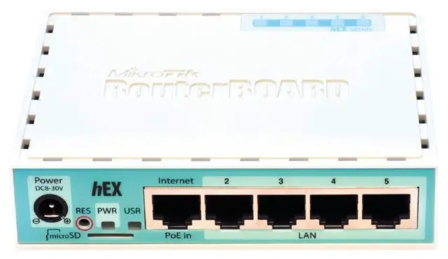 MikroTik Router hEX Gigabit Ethernet 4-Port (RB750GR3)
