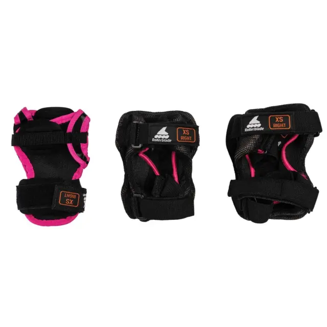 ROLLERBLADE Παιδικά Προστατευτικά Junior 3pack για κορίτσι - Μαύρο/Ροζ Μαύρο-Ροζ 3