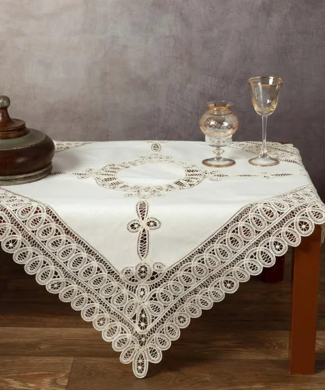 Καρέ 4002 (90cm x 90cm) μπέζ - -
