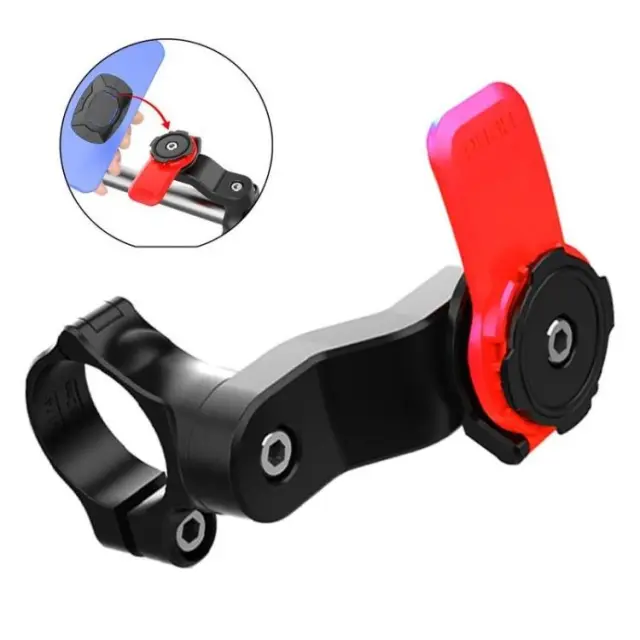 Adjustable Handlebar Navigation Phone Holder Mount Quadlock Type- Black OEM