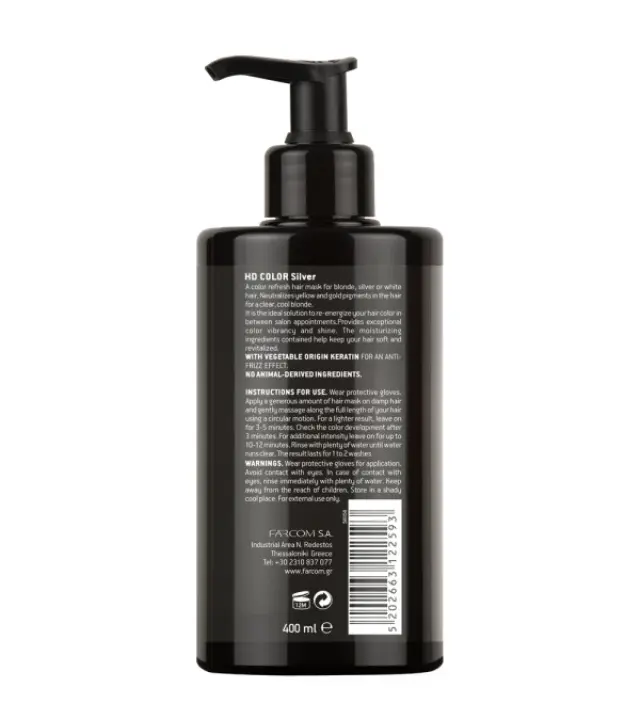 Farcom HD Hair Color Refresh Mask Silver 400ml 2