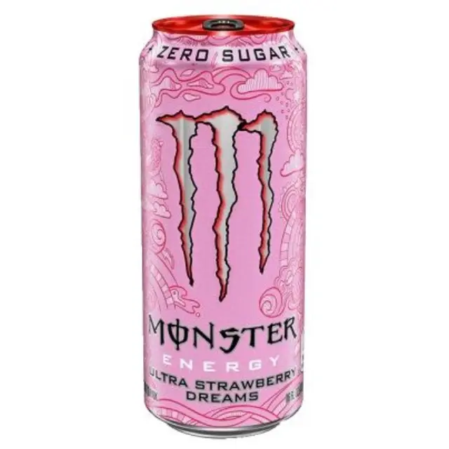 Monster Ultra Energy Drink Strawberry Dream Ενεργειακό Ποτό Φράουλα Χωρίς Ζάχαρη 500ml