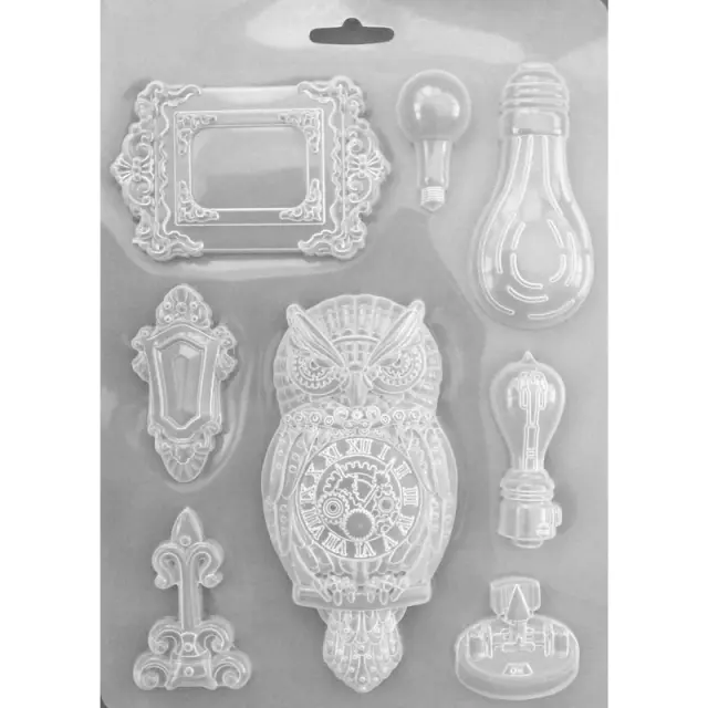 Εύκαμπτο Καλούπι για Σαπούνι-Γύψο - 21x29.7cm - Sir Vagabond Owl and Memories