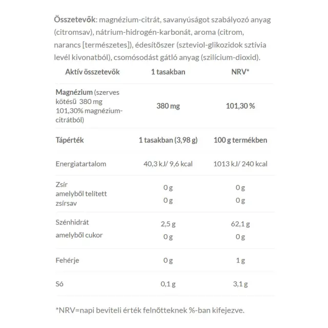 JutaVit Organic Magnesium Granules drink powder 2