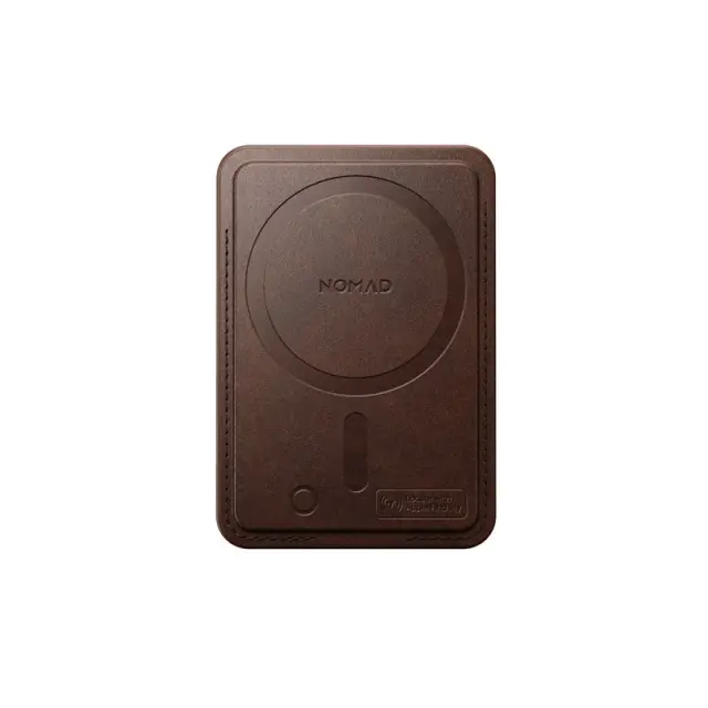 Nomad Leather Mag Wallet with Find My Tracking, brown 3