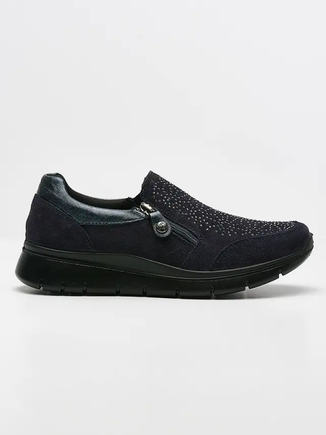 Imac Sneakers Γυναικείο δέρμα Nubuck Μπλέ IMA/256311 BLUE 3