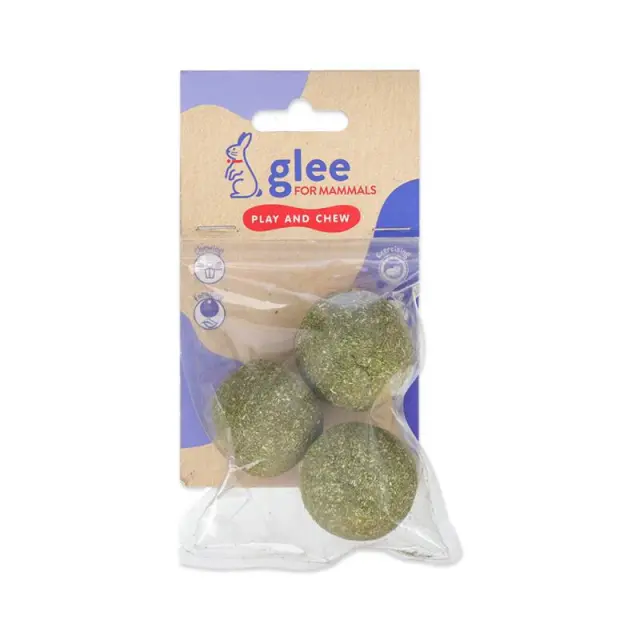 Glee Παιχνίδι Τρωκτικών Baked Timothy Hay Roll με Καρότο 4cm (3τμχ) Μονόχρωμο