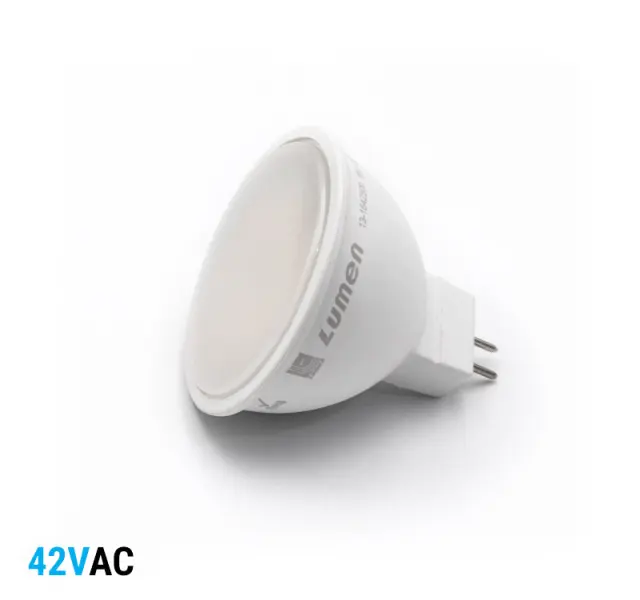 LED ΛΑΜΠΑ MR16 5W 42VAC 105° ΘΕΡΜΟ 3000Κ