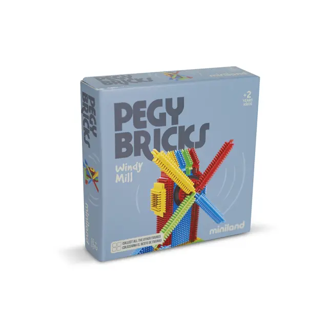MINILAND ΠΑΙΧΝΙΔΙ ΚΑΤΑΣΚΕΥΗΣ PEGY BRICKS - WINDY MILL