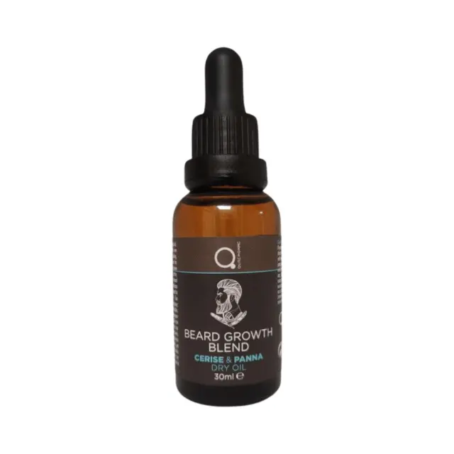 Beard and Face Dry Oil Cerise Panna 30ml by QureHomme - Ξηρό Έλαιο για την γενειάδα με άρωμα Κεράσι και Κρέμα �� 3