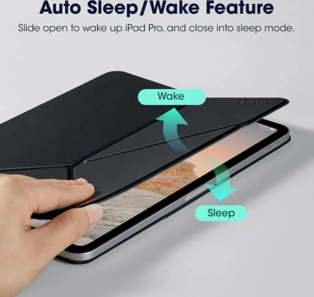 Pitaka MagEZ Folio 2 case, black - iPad 11'' A16 2025, iPad 10.9'' A14 2022 3