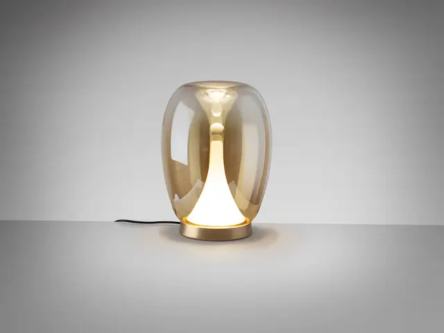 SUSPIRO Golden-Amber Table Lamp | Μοντέρνο Επιτραπέζιο Φωτιστικό Design Χρυσό 2