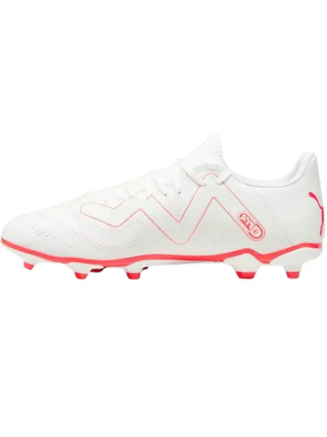 Puma Men's Future Play FG/AG Άσπρο - Κόκκινο 107377-01 (Puma) 3
