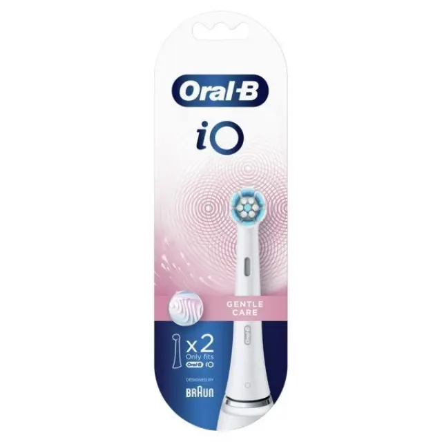 Oral-B iO Gentle Care Ανταλλακτικές Κεφαλές για Ηλεκτρική Οδοντόβουρτσα 319870 2τμχ 2