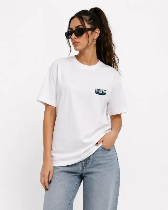 Ghetto Greece Logo T-Shirt - White – Regular Fit | 100% Cotton 2