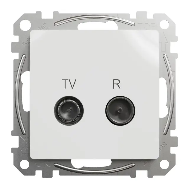 TV/R connector 4db, Sedna, White