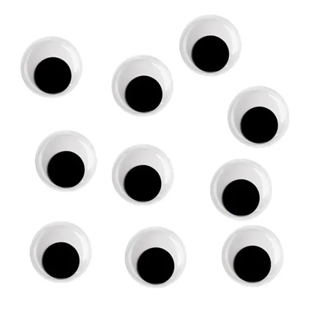 Μάτια για Κούκλες & Κατασκευές Ø10mm - 10τεμ