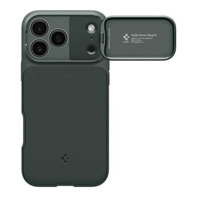 SPIGEN OPTIK ARMOR MAG MAGSAFE IPHONE 17 PRO MAX ABYSS GREEN 2