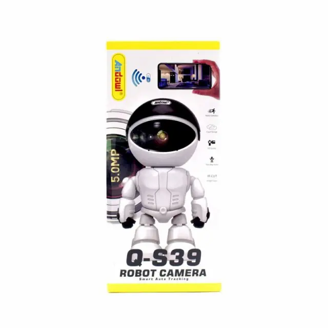 Andowl IP Κάμερα σε Σχήμα Ρομπότ 360º WiFi Android/iOS με Νυχτερινή Λήψη Q-S39 - Robot camera z744110 2