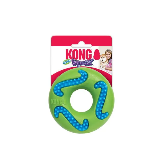 Kong Παιχνίδι Squeezz Goomz Ring για Σκύλους 22.23x0x21.6cm Μονόχρωμο - L