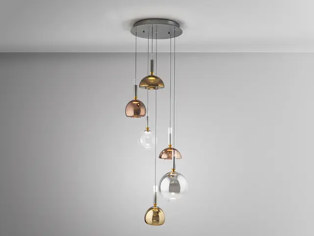 Charlize 312189 – Κρεμαστό Φωτιστικό Οροφής LAMP 6L Colours LED Σκούρο Γκρί 3