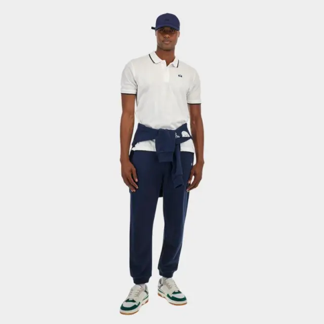 La Martina - Ανδρικό T-Shirt Polo Anthony Regular Fit BPMP04-PK031-00001 Λευκό - 2XL 3