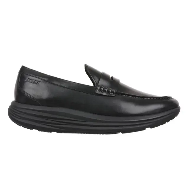 MBT Μοκασίνια-Loafers Ανδρικό δέρμα Μαύρο MBT/703544 BLACK/BLACK - 46