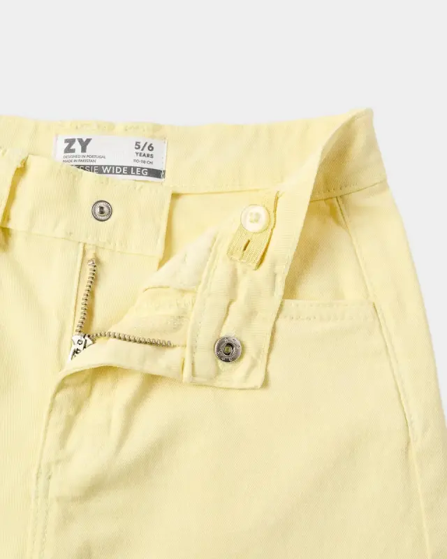 Zippy Παντελόνι Twill Κίτρινο για Κορίτσι 3