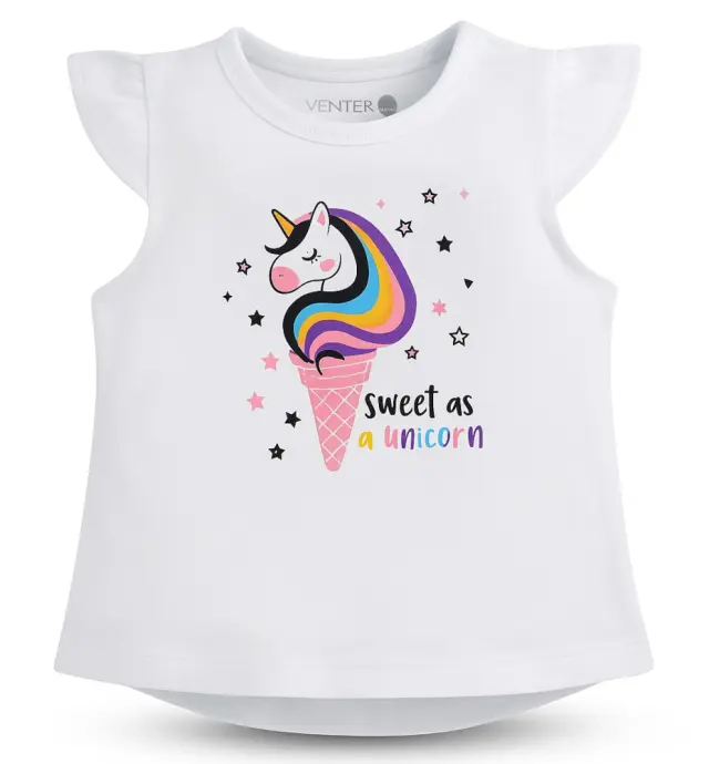 T-shirt Μπλουζάκι Sweet as a Unicorn Venere White 8010635 - 12 M (80cm)