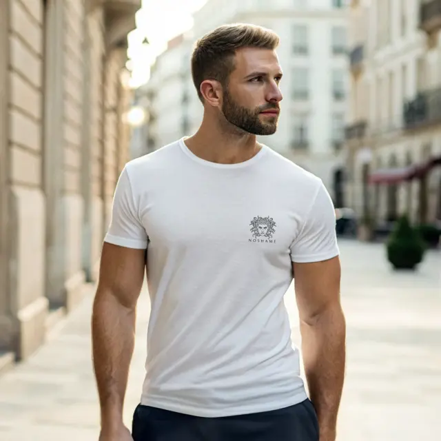 T-shirt Noshame® Λευκό με τύπωμα Medusa - 112574 - XXL