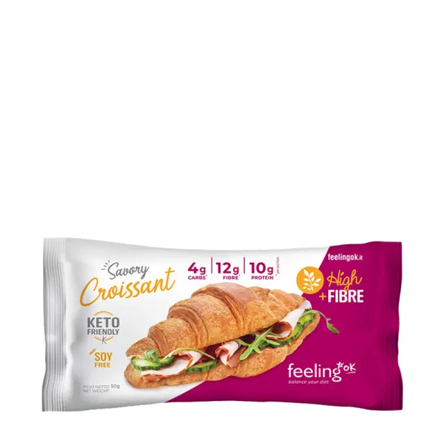 FeelingOK High Protein Croissant double-white-chocolate, 50-g