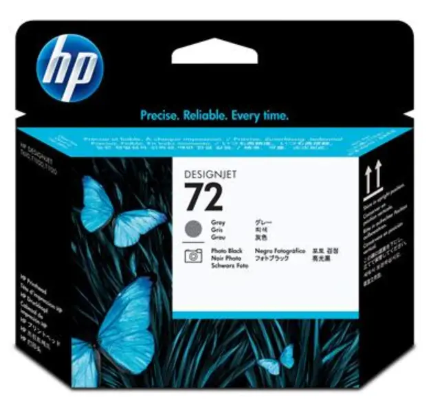 HP 72 Γνήσιο Μελάνι Εκτυπωτή InkJet Photo Μαύρο / Γκρι (C9380A)