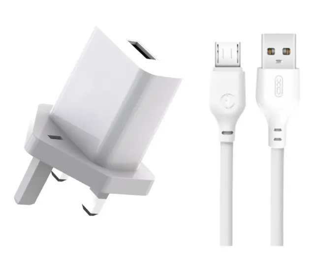 XO L99 (UK) Φορτιστής με Καλώδιο Micro 2.4A 16.006.0380