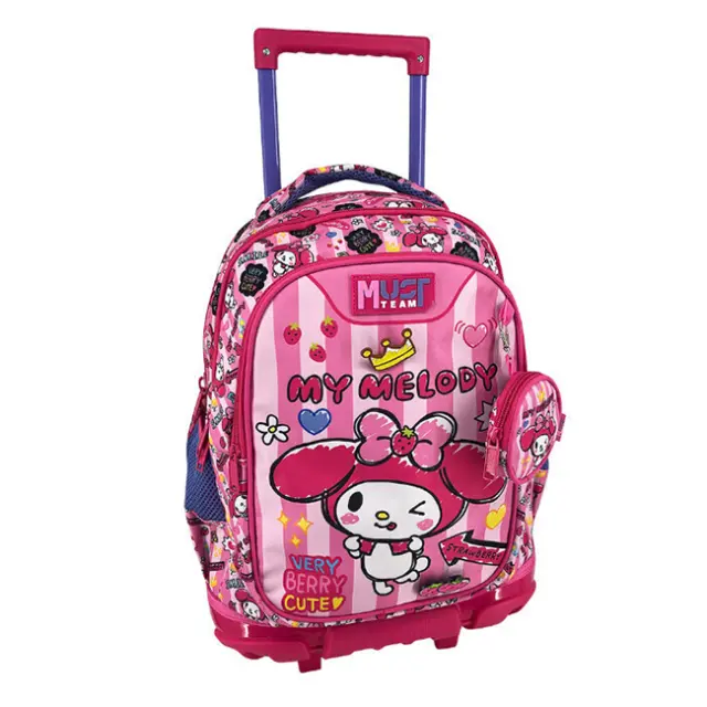Must Σχολική Τσάντα Τρόλεϊ Δημοτικού 3 θήκες My Melody Pink Bow (000490309)