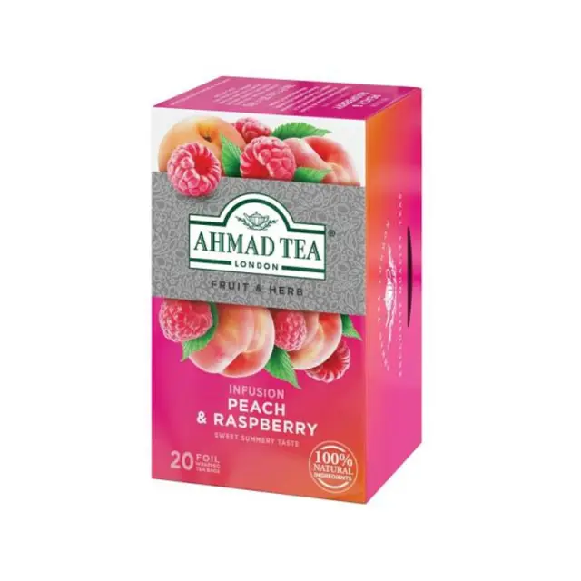 Ahmad Tea PEACH & RASPBERRY (Fruit & Herb) - 20 φακελάκια