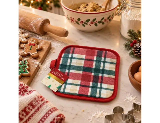 Πιάστρα Κουζίνας με διαστάσεις 18x18cm POT HOLDER POLYESTER COTTON